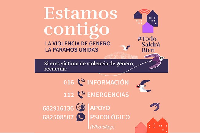 Atención de forma telemática para las víctimas de violencia de género