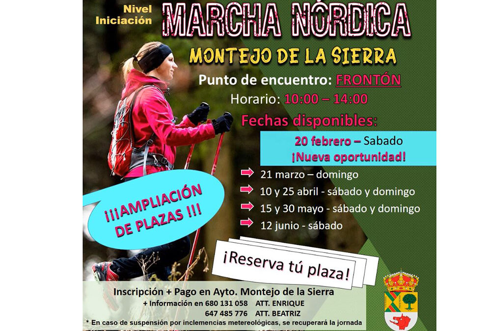 Marcha Nórdica en Montejo de la Sierra