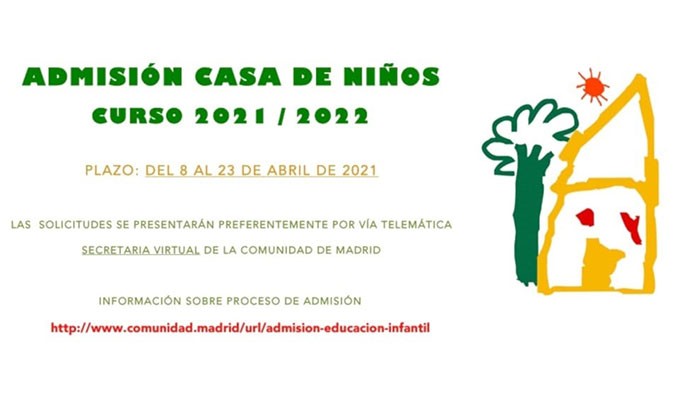 Admisión Casa de Niños Curso 2021-2020