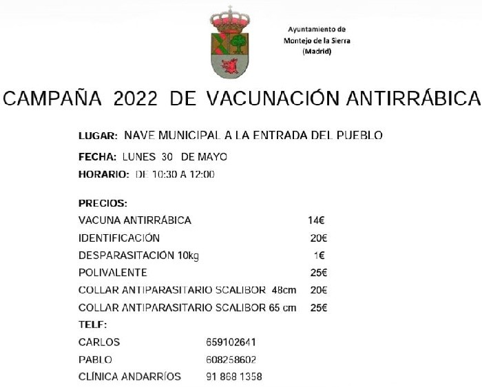 Campaña De Vacunación Antirrábica 2022