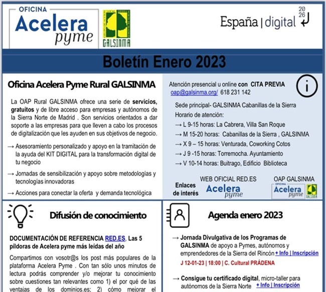 Boletín de la OAP RURAL GALSINMA