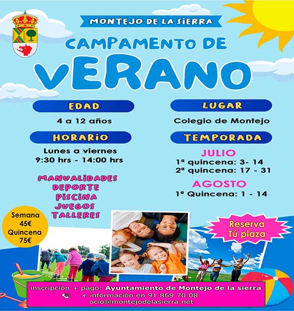 Campamento De Verano 2023 Montejo de la Sierra
