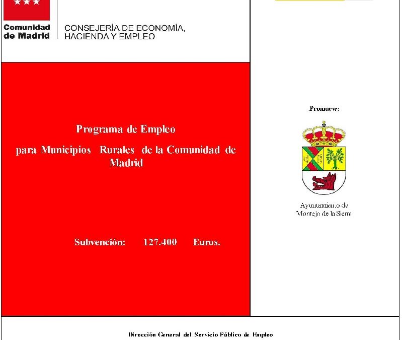 Programa de Empleo para Municipios Rurales de la Comunidad de Madrid